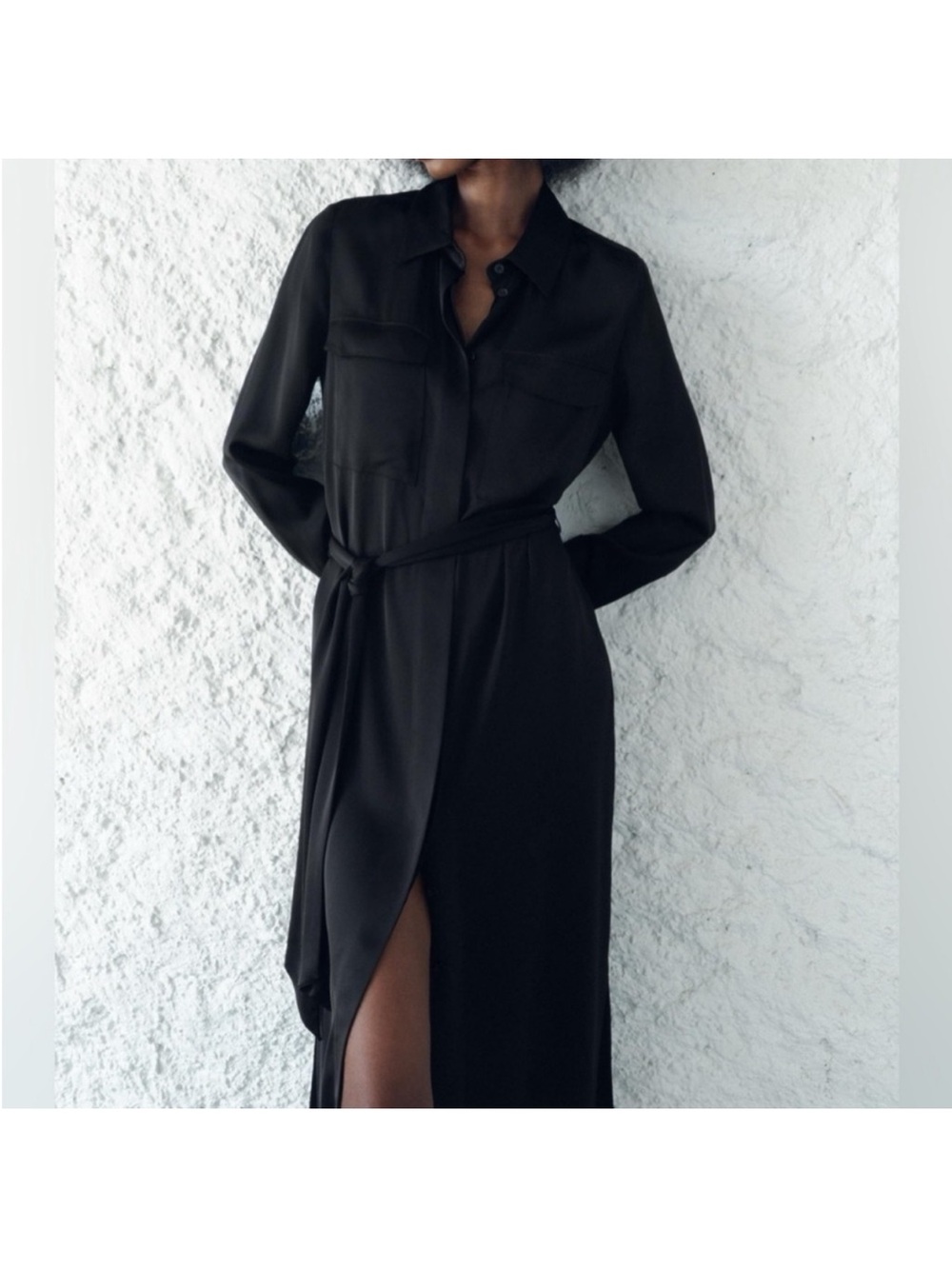 Zara black shirt dress. size M. NWT!